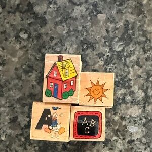 Wooden stamps for Kids
